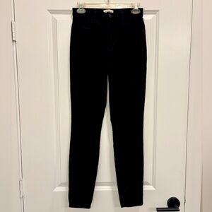 L'AGENCE Katrina Black Velvet Skinny Jeans Women’s 27 USA Luxury Designer